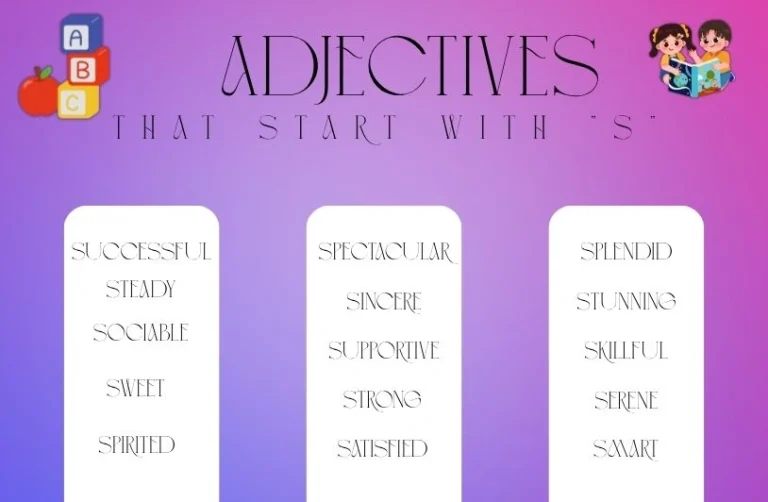 Adjectives That Start With S: 100+ Words for Games & Writing Adjectives That Start With S