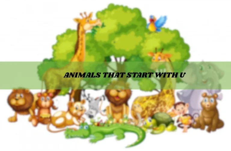 Quiz Night Ready: Animals That Start With U You Should Know animals that start with u