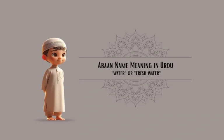Abaan Name Meaning in Urdu