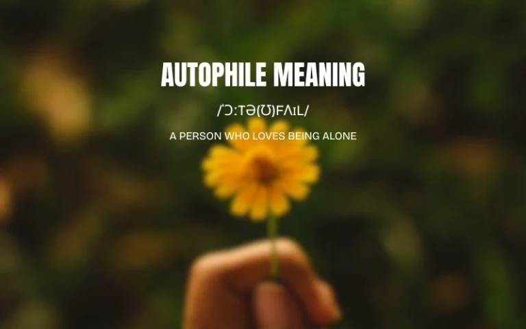 Autophile Meaning: The Person Who Finds Solitude More Thrilling Than a Friday Night Party Autophile Meaning